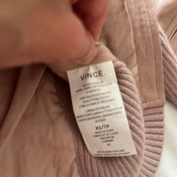 **SOLD**  Gorgeous leather Vince jacket - Picture 9 of 9